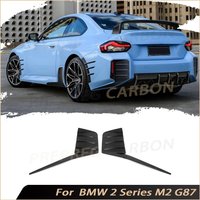 Prepreg Dry Carbon Rear Bumper Splitters For BMW 2 Series M2 G87 2023+ Fog Light Air Vent Trim Side Outlet Intake Decoration FRP image 4