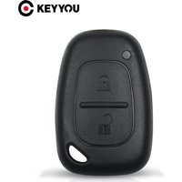 KEYYOU No Blade For Renault Opel Vauxhall For Nissan Vivaro Traffic Primastar Remote Car Key Case Shell 2 Buttons
