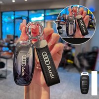 Car Smart Key Case For Audi A3 A4 B9 A5 A6 C7 C8 A7 A8 Q2 Q3 Q5 Q7 TT S3 S4 RS3 RS4 RS5 Folding Key TPU Protection Shell Sticker