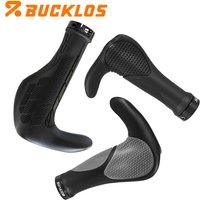AliExpress BUCKLOS Ergonomics Bicycle Grips Bike Handlebar Grip with Auxiliary Handlebar Integrated Bicycle Handle AM BMX MTB Cuffs