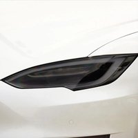 For Tesla Model S X 2015–2026 Headlight TPU Protective Film Black Tinted Customization Film Headlight TPU Sticker