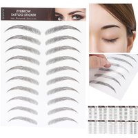 Long Lasting Eyebrow Transfers Sticker Household Portable Waterproof Safe Women Black Eyebrow Tattoo Sticker Makeup Tools