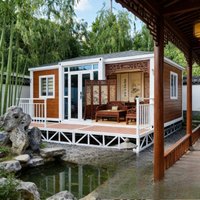 Cabin Bird Steel Sandwich Panel Energy Saving Flat Pack Container House Prefabricated Detachable Modular Folding Room Shop Park
