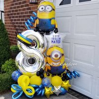 Yellow Banana Man Theme Foil Balloons Set Latex Balloon Kids Birthday Party Decoration Number Balloon Toys Gifts