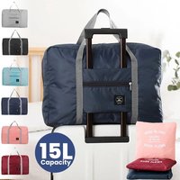 Fashionable Foldable Travel Bag: Large Capacity, Splash-Proof Carry-On Luggage Handbag for Unisex Fitness & Holiday Trips