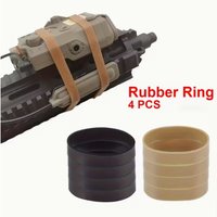 4pcs High Strength Elastic Rubber Bands for Tactical Rifles Flashlight Laser Sight Ring Holder Outdoor Hunting Accessories