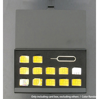 1Pc 12-Slots-NANO+1-Slot-Card-Pin Aluminum Portable SIM Micro Pin SIM Card Nano Memory Card Storage Box Case Protector Holder‘
