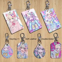 NSO Needy Streamer Overload Cartoon Singer Anime Card Keychain Fashion Pendant Bag ID Door Card Case Bus Card Cute Adult