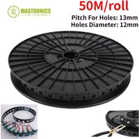 50M DIY Design Black Band Flexible Tape Build One LED Christmas Tree Mount Strip Rope For 12mm WS2811 LED Pixel Modules Lights