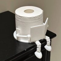 News Reading Scroll Companion -3D Printed Unique Toilet Paper Holder, Adding Fun To Your Bathroom, Suitable for Office Bathrooms