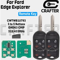 Key CrafterCar Remote Key CWTWB1U793 4D63 CHIP 315/433MHz 3/4/5 Button For Ford Edge Expedition Mustang Explorer Ranger Windstar