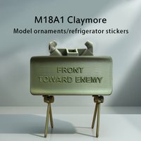 1 M18 Directional Landmine Assembly Model with Folding Stand, Kramer Landmine Model, 3D Printed High-Precision Military Ornament, Cool Desktop Decoration, a Must-Have for Military Fans, Exquisite and