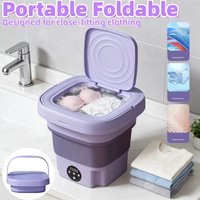 Hot Folding Portable Washing Machine Big Capacity with Spin Dryer Bucket for Clothes Travel Home Underwear Socks Mini Washer
