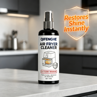 110ML Air Fryer Oil Remover Cleaner 2-in-1 with Free Towel, Effective Kitchen Degreaser, Quickly Remove Grease & Baked-on Food