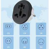 16A 250V Travel Adapter: Korea EU Plug to Universal AU/US/UK/CN & EU/KR Wall Electric Socket with 2P/3P Converter