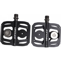 AliExpress Qiilu 2PCS Bike Pedals Aluminum Alloy Steel Shaft DU Sealed Bearing Anti Slip Durable Flat Platform Pedals for Road Mountain Bikes