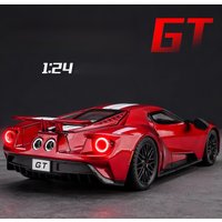 1:24 GT Supercar Car Model Alloy Metal Diecast Model Toy Sound & Light Vehicle Toys For Boy Children Gifts