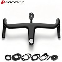 KOCEVLO CX5 Gravel Carbon Integrated Handlebar For Crux 5 sl8 sl9 With Spacers Cycling Internal Cables Road Handlebar Flare 12°