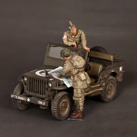 1/35 Resin Model Figure Kits GK , Two People,No Car,Military Theme,Unassembled And Unpainted