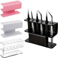 6-hole acrylic eyelash extension tweezers display stand, tweezers stand, eyelash extension storage box display box storage stand