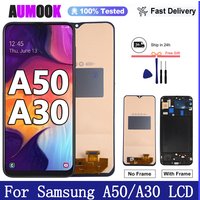 NEW AMOLED Display For Samsung Galaxy A50 A505F LCD Display Touch Screen Digitizer for Samsung A30 A305F LCD Display Replacement