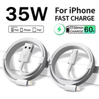 35W PD Fast Charging USB C Cable For iPhone 6S 7 8 14 Plus 11 12 13 Pro X XR XS Max SE Quick Charger USB Data Line 1m 1.5m 2m 3m