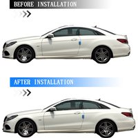 Glossy Black Chrome Delete Sticker for Mercedes Benz E-Class W207 C207 2009-2016 Car Window Exterior Trimy