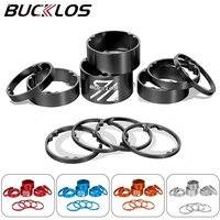 11PCS BUCKLOS Bike Headset Spacer Bicycle Fork Stem Washer 1-1/8'' 28.6mm Aluminum Alloy MTB Bike Headset Spacers Fork Spacer