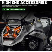 Premium Durable Scratch-Resistant Front Headlight Grill Shield For BMW R1300GS Dual-Color Lens Snap-On Protective Shield