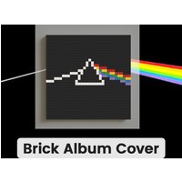 P-Pink F-Floyd Music Building Blocks Mosaic Brick Poster Wall Art Painting Home Living Room Bedroom Wall Decor Fan Gift