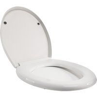 O-Shape Toilet Seat, Soft Close Toilet Seat with Quick Release, Sturdy Duroplastic Anti-Bacterial Toilet Lid W/ Stainless Hinges