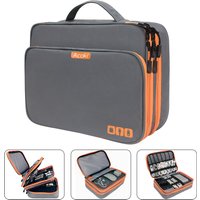 Multi Layer Electronic Accessories Organizer, Storage Handbag with Front Pocket Travel Cable Organizer Large Capacity for iPad