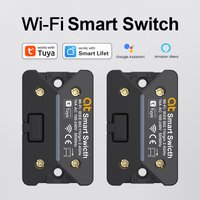 Tuya WiFi smart circuit breaker 10A screw installation, control smart home appliances by smart life APP using mobile ph