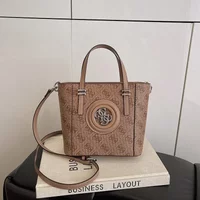Vintage Leather Diaper Bag For Ladies High-end Simple Fashionable Classic Design Trendy Large Capacity Commuter Backpack