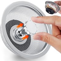 Kitchen Sink Filter Stainless Steel Anti-blocking Sink Sewer Strainers Bathroom Floor Drains Net Hair Catcher Garbage Filters