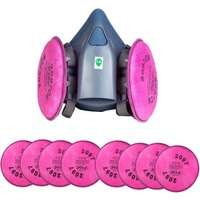 7502 Dust Gas Respirator Half Face Dust Mask For Painting Spraying Organic Vapor Chemical Gas Filter Work Safety