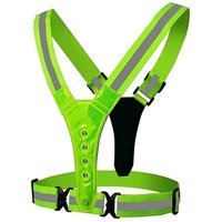 AliExpress NONE LED Running Vest Reflective Glowing Reflector Straps High Cycling Visibility Night Running Riding Clothing Elastic Band