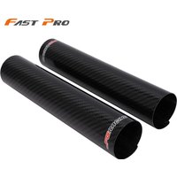 Motorcycle 160mm-250mm Carbon Fiber Front Fork Protector Wrap Cover Accessory Black For YAMAHA KTM EXC SX SXF XC XCF X125 250