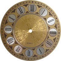 180mm DIY Quartz Wall Clock Dial Face Vintage Aluminium Metal DIY Wall Clocks For Bedroom Living Room Wall Clock Decorative