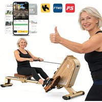 Faltbarer Magnetischer Rudertrainer mit Bluetooth-Monitor, 16 Stufen, 150kg Belastbarkeit, Vertikale Aufbewahrung
