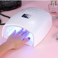 New Strong 66 Watts Uv Private Portable Rechargeable Single Finger Drying Gel Battery Operated Pro Cordless Led Nail Lamp