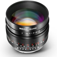 Meike 50mm F0.95 Aps-C Manual Focus Lens Compatible with Sony E/Fuji X/M43/Canon EF-M/Nikon Z Mount Cameras