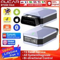 MUCAR BT200 MAX AI Assistant Car Diagnostic Tool CANFD Bi-Directional Full System Auto Diagnosis scanner 15 Reset Lifetime Free