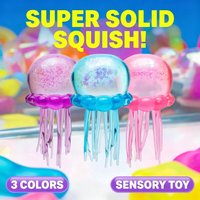 Jellyfish Squish Toy Solid Soft Squeeze Stress Relief Fidget Sensory Toy for Adults Anxiety Relief Birthday Party Favor Gift