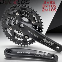 AliExpress BUCKLOS Mtb Crankset 104/64 BCD Bicycle Crankset 3*9S 3*10S Triple speed Mountain Bike Crank Set 2*10S Square Crank Bike Part