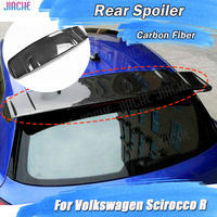 JIACHE Carbon Fiber FRP Rear Roof Spoiler Trunk Wings For Volkswagen Scirocco R 2009-2017 Roof Plate Spoiler Car Styling