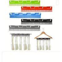 4PCS Multi-purpose Clothes Socks Clips Lazy Person Hanging Rod Sock Rack Plastic Windproof Drying Clip For Towel Socks Underwear