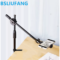 Tabletop Overhead Tripod Stand with Ring Light Mobile Phone Holder And Boom Arm for Nail Art Photography Table Shooting Tripods
