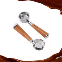 IKAPE 51/54/58mm Bottomless Portafilter with Wooden Handle | Fits Select Models Delonghi, Barsetto, Breville, LaMarzocco,Welhome