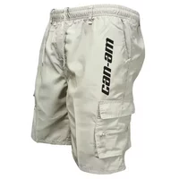 AliExpress NONE Outdoor Shorts, Bike Shorts with Elastic Belts, Baggy Work Shorts with Multiple Pockets, Quick-Drying Printed Sweatpants